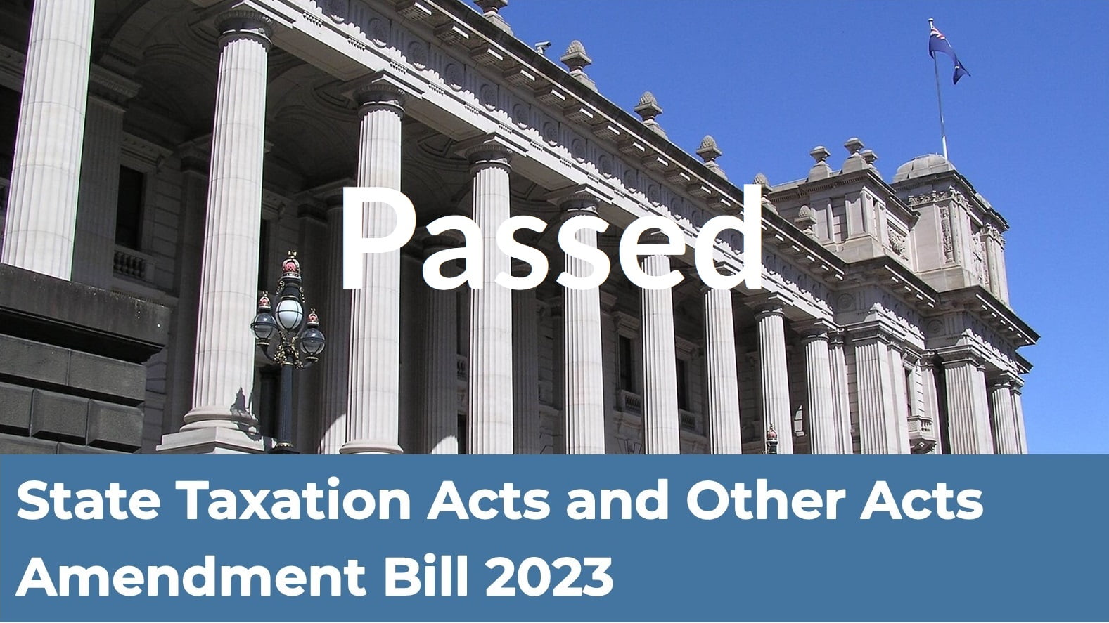 State taxation acts and other acts amendment act 2023